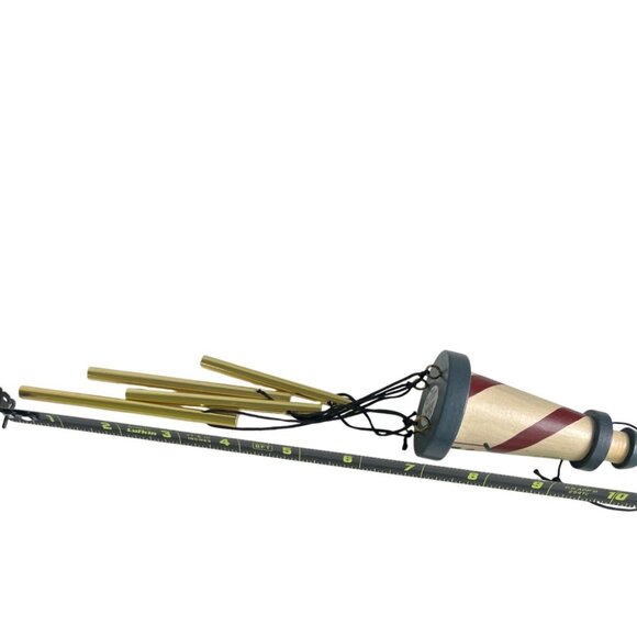 Lighthouse-Themed Wind Chime Brass Tubes & Hand-Painted Nautical Design By NCE - Picture 7 of 9